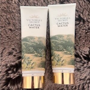 VICTORIA'S SECRET CACTUS WATER BODY FRAGANCE LOTION 8 OZ X2